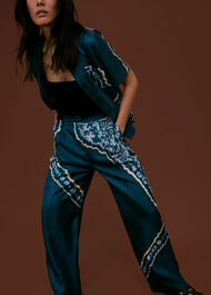 Silk Tie Dye Trouser