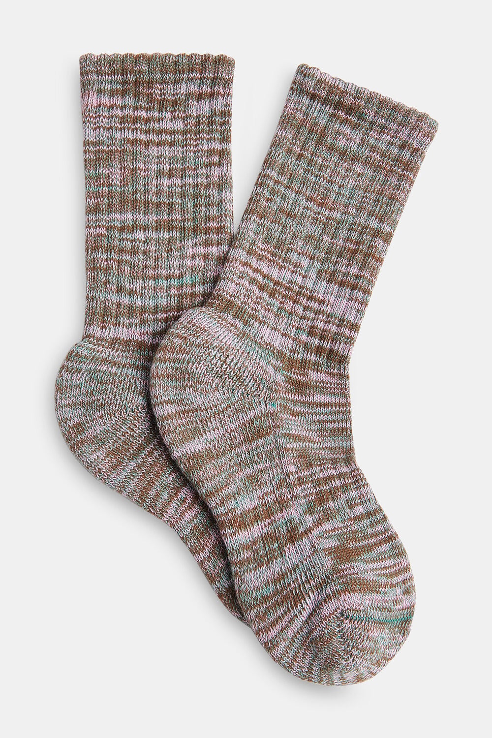 Brown Chunky Marl Socks
