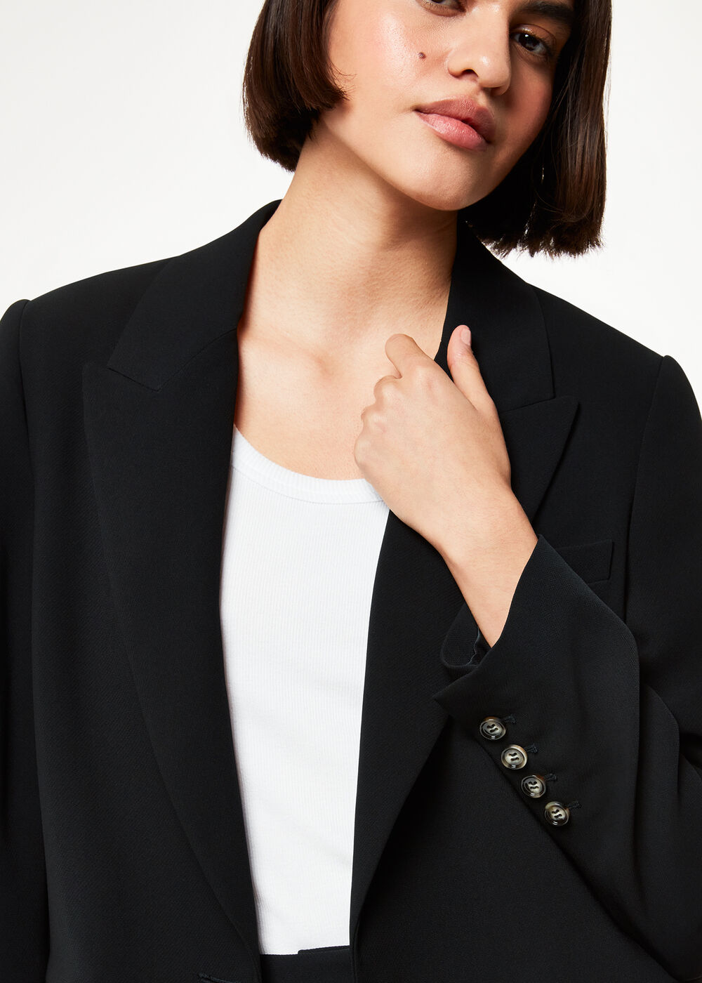 Crepe Boyfriend Blazer