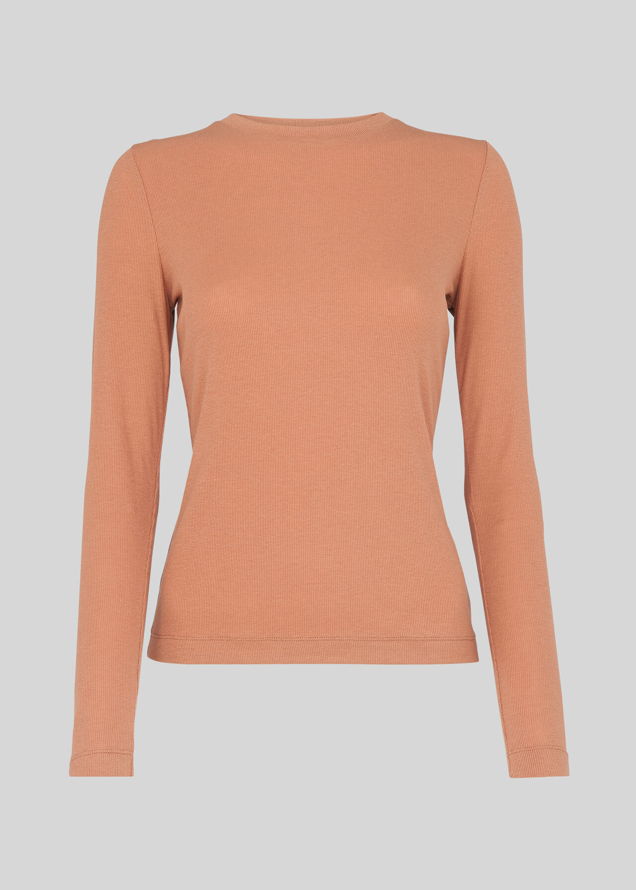 Essential Crew Neck Top Dusty Pink