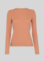 Essential Crew Neck Top Dusty Pink