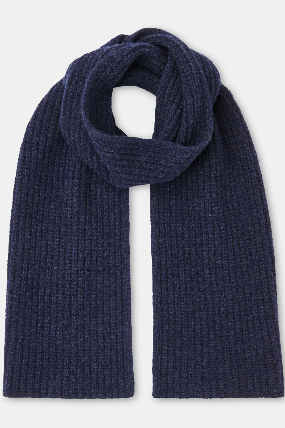 Navy Lambswool Scarf