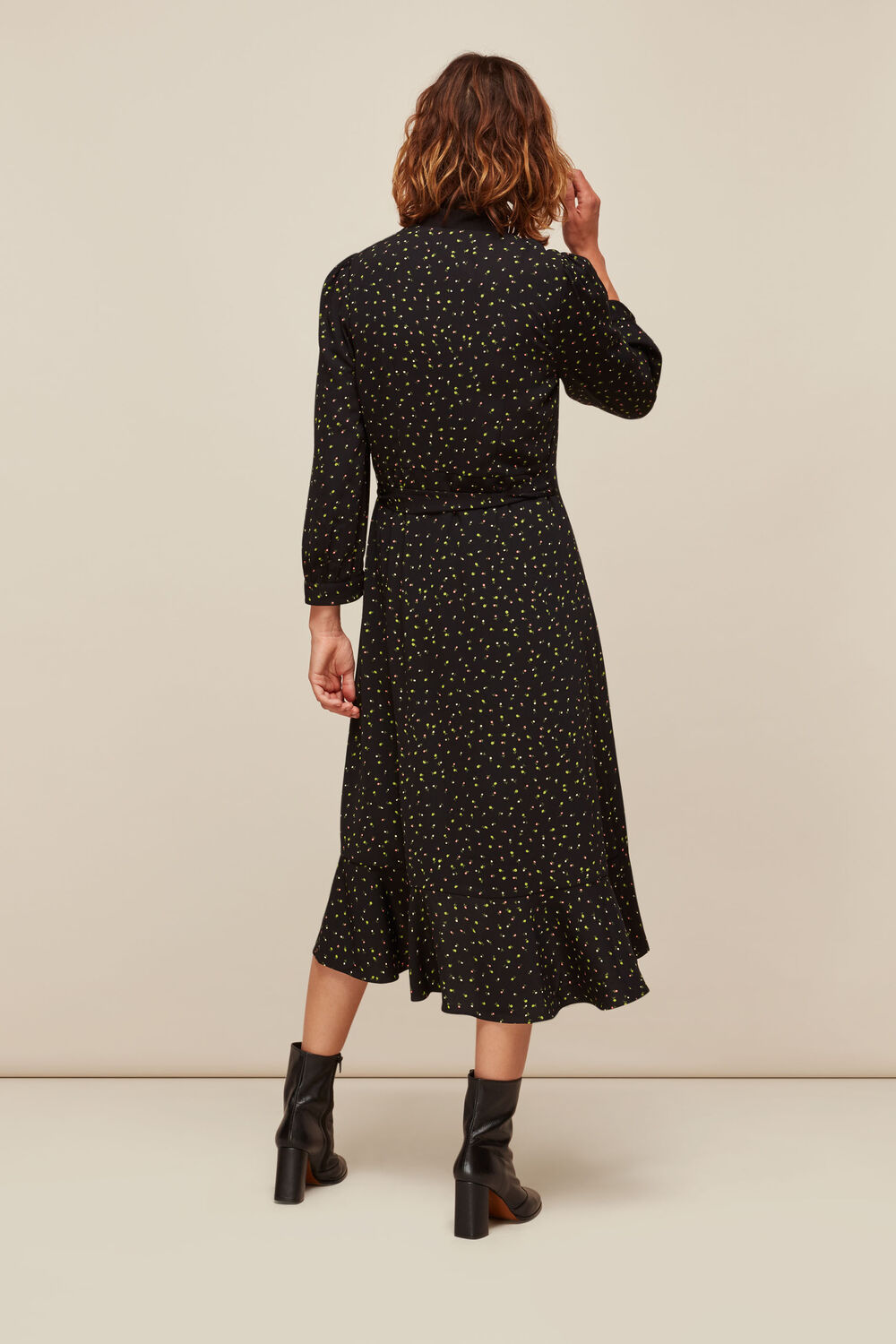 Bright Bud Print Wrap Dress