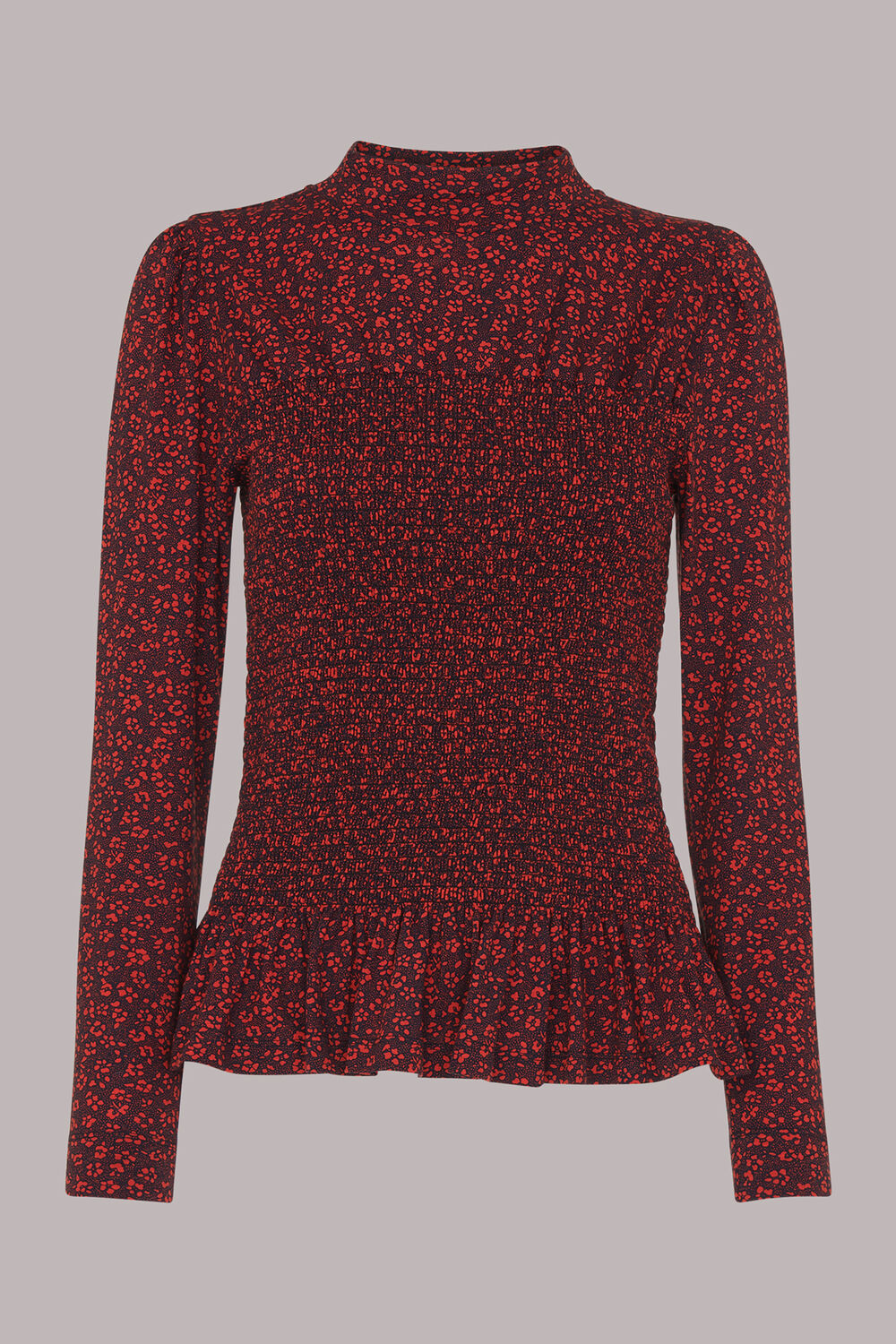 Multicolour Pansy Dot Shirred Top