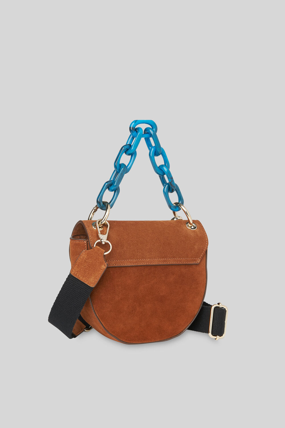Felix Resin Chain Saddle Bag Tan