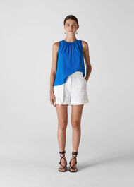 Lark Tie Back Top Blue