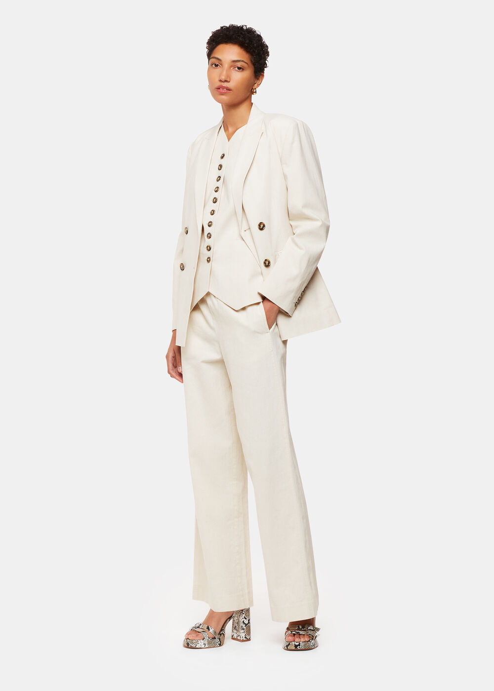 Lindsey Linen Blend Waistcoat