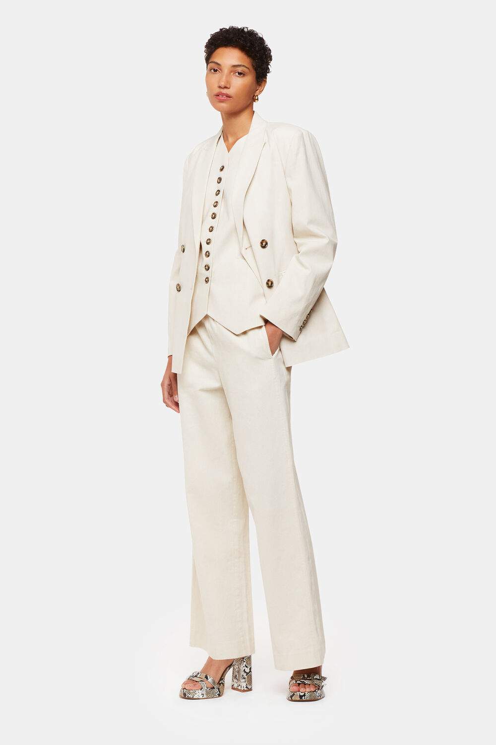 Lindsey Linen Blend Waistcoat