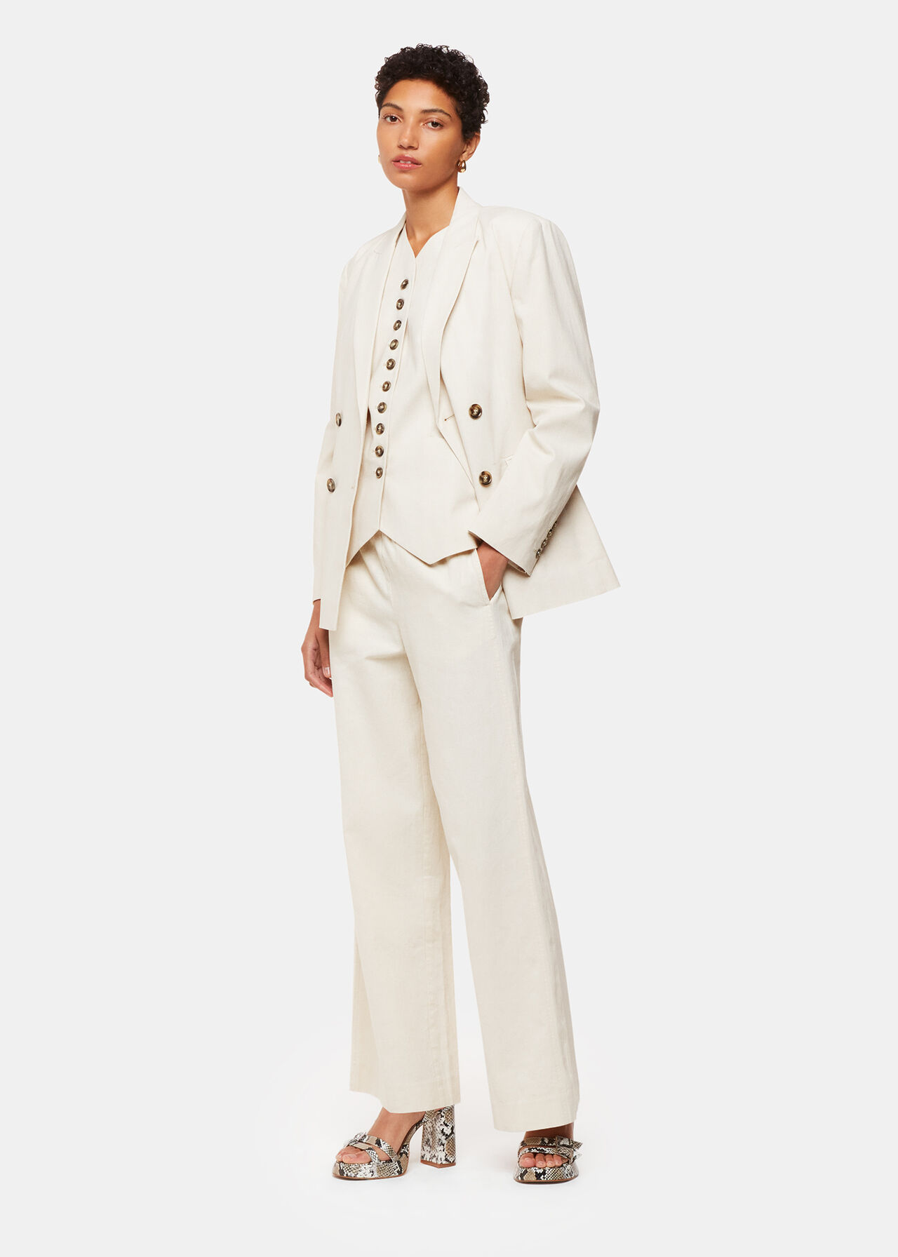 Lindsey Linen Blend Waistcoat