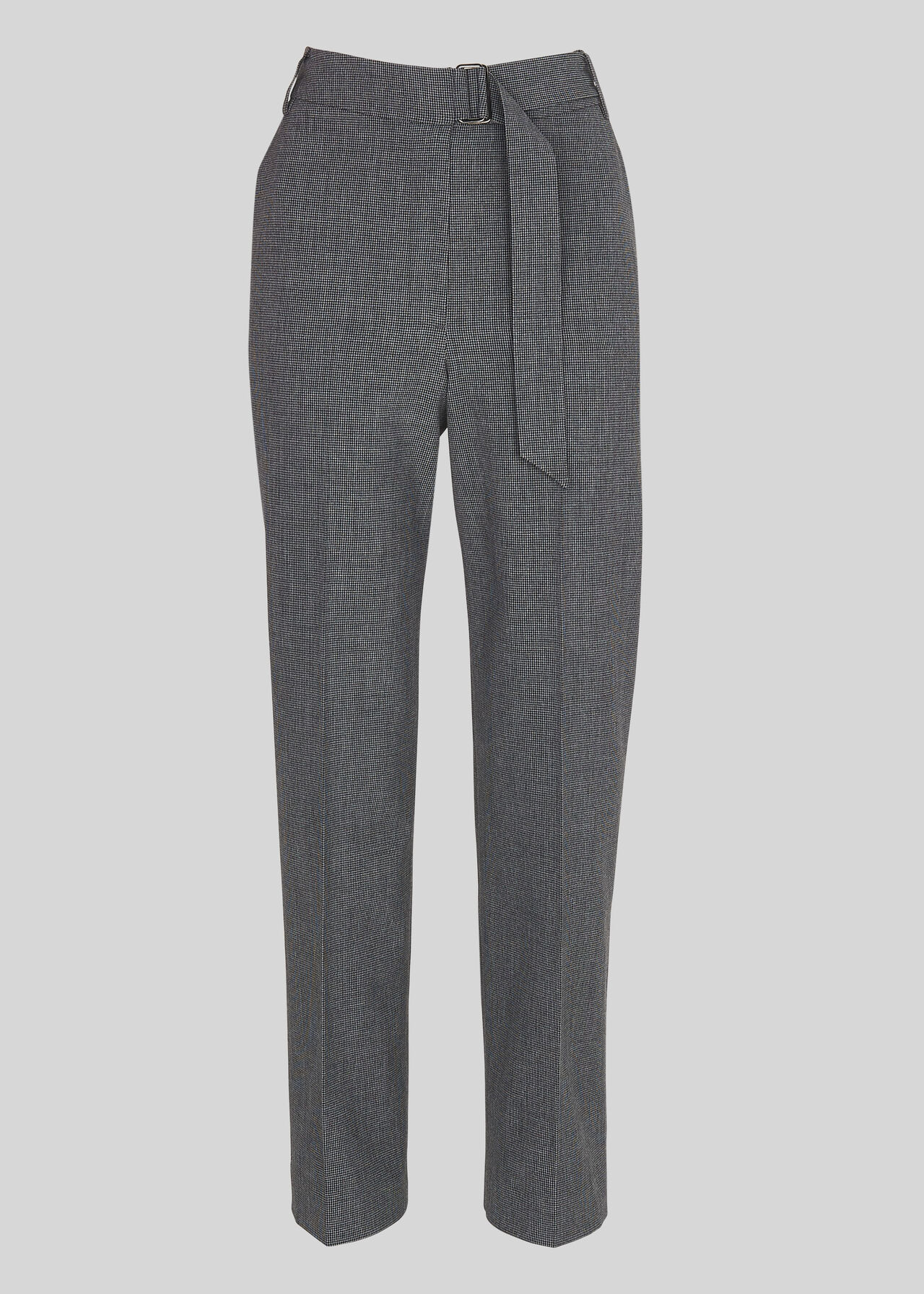 Aliza Belted Check Trouser