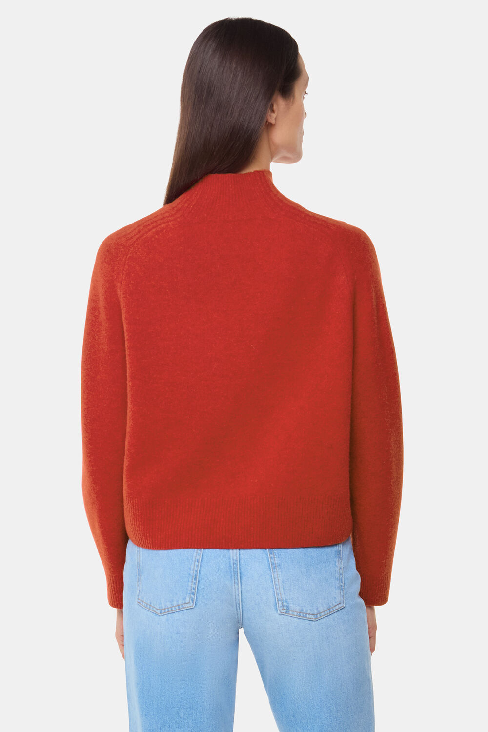 Funnel Neck Wool Knit