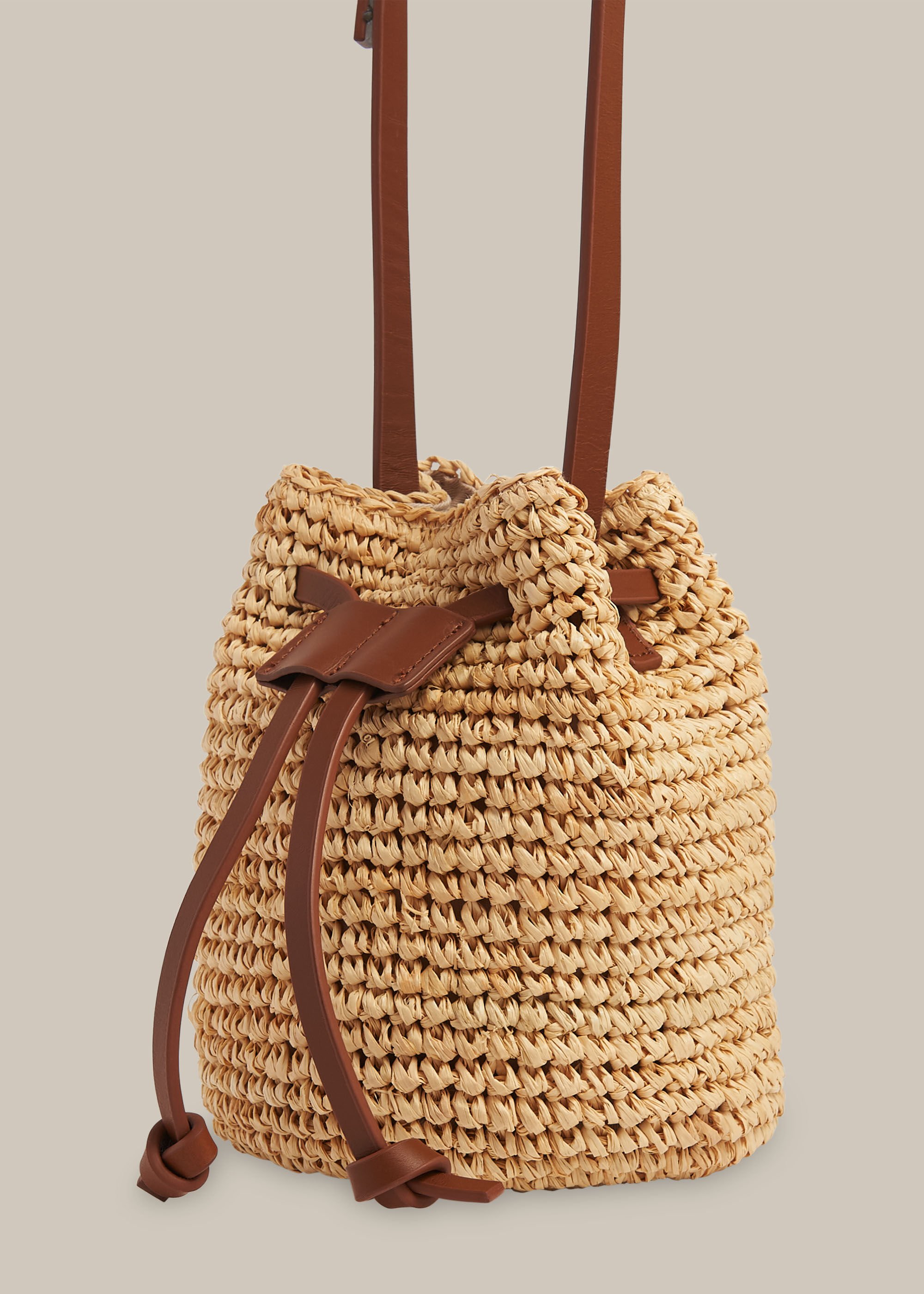 Mini clearance straw tote