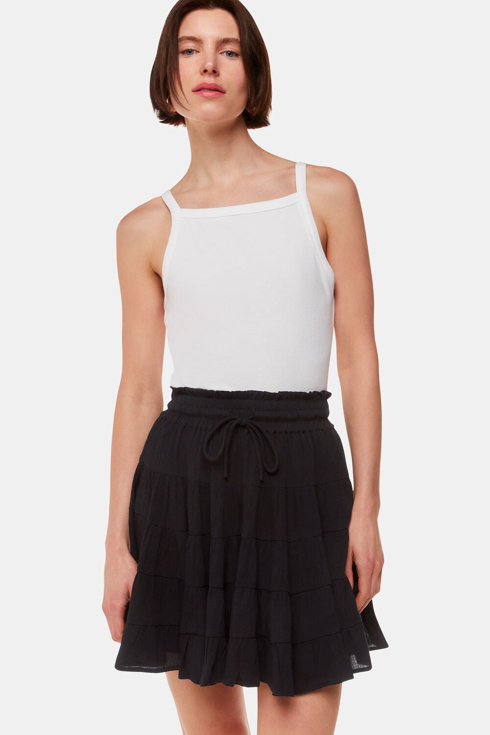 Black Violet Mini Skirt