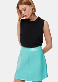 Patent Leather Mini Skirt