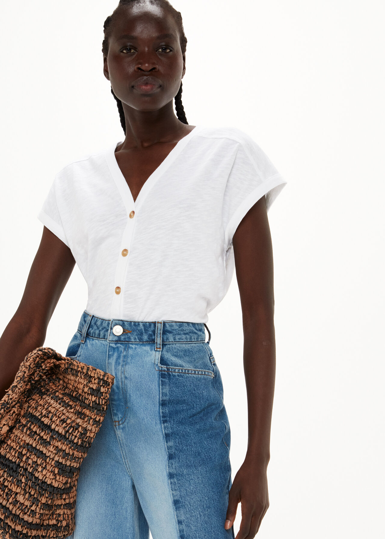 Aubrie Button Through Top