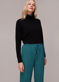 Pippa Star Check Print Trouser
