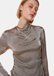 Luna Cowl Neck Midi Dress