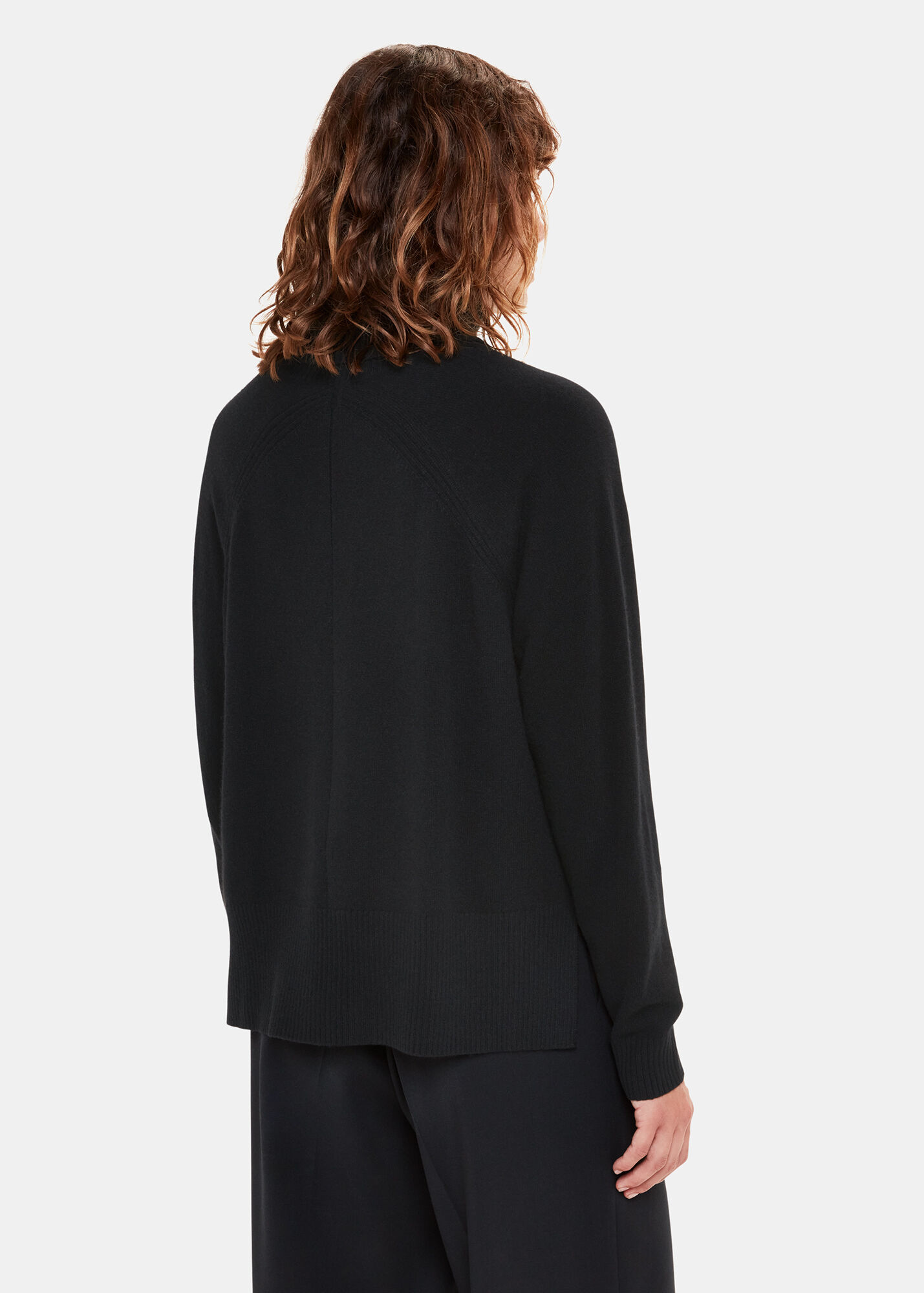 Black Cashmere Roll Neck Jumper WHISTLES