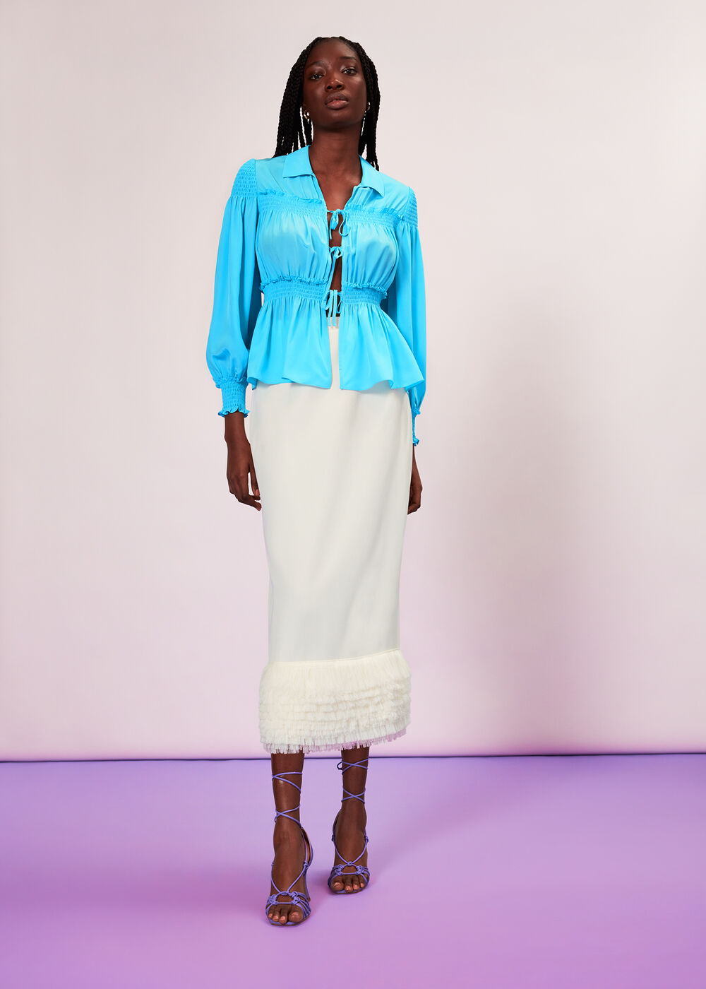 Fringe Detail Skirt