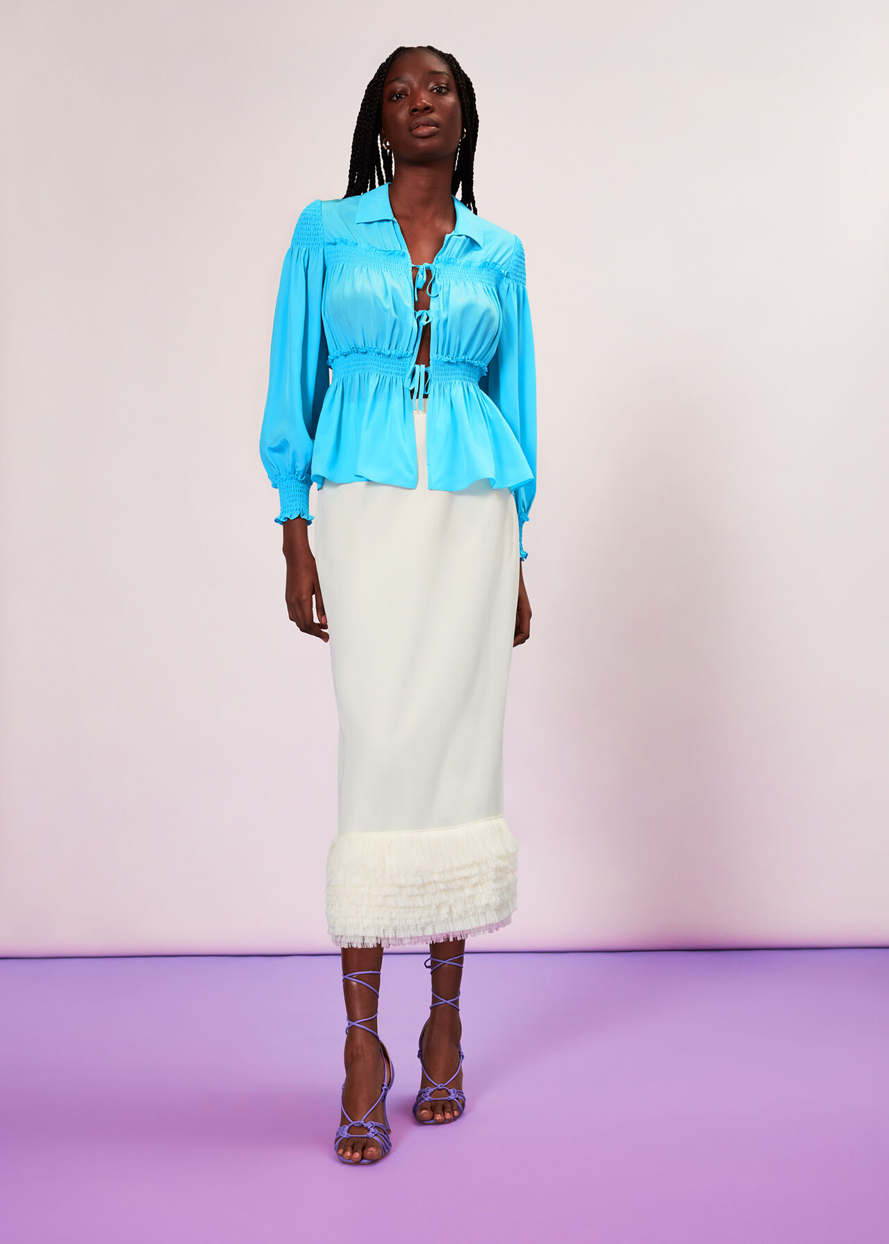 Fringe Detail Skirt