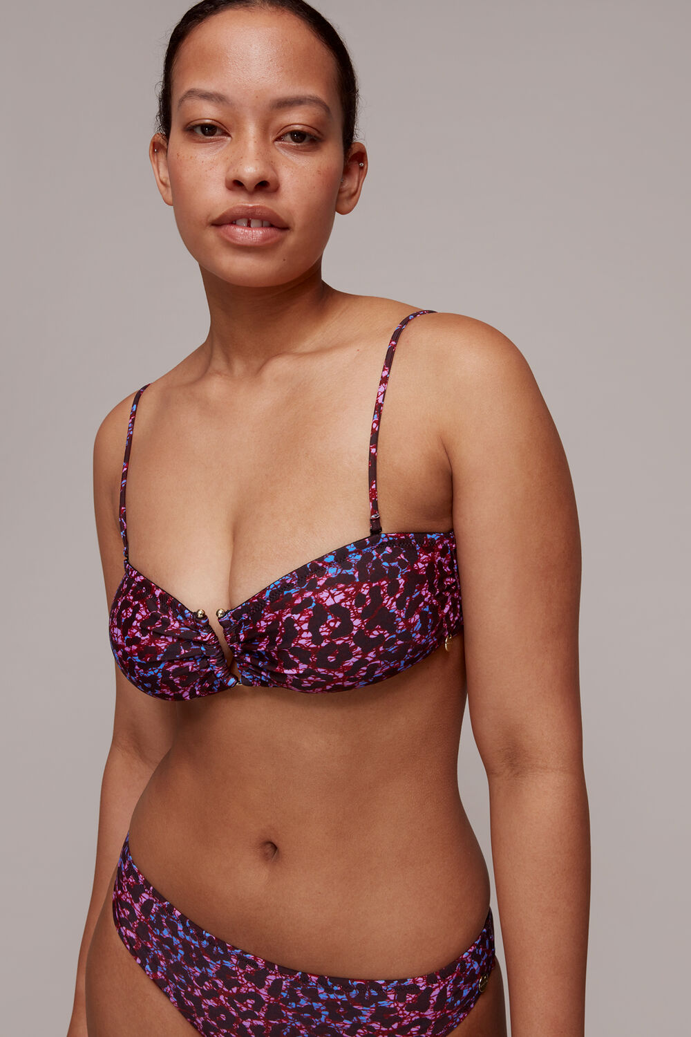 Animal Printed Bikini Top