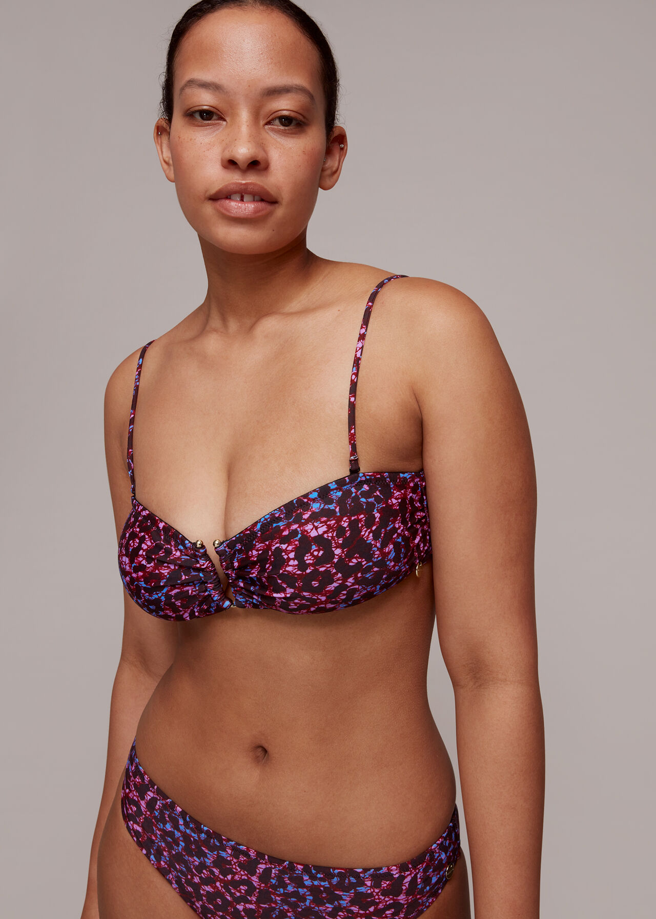 Animal Printed Bikini Top