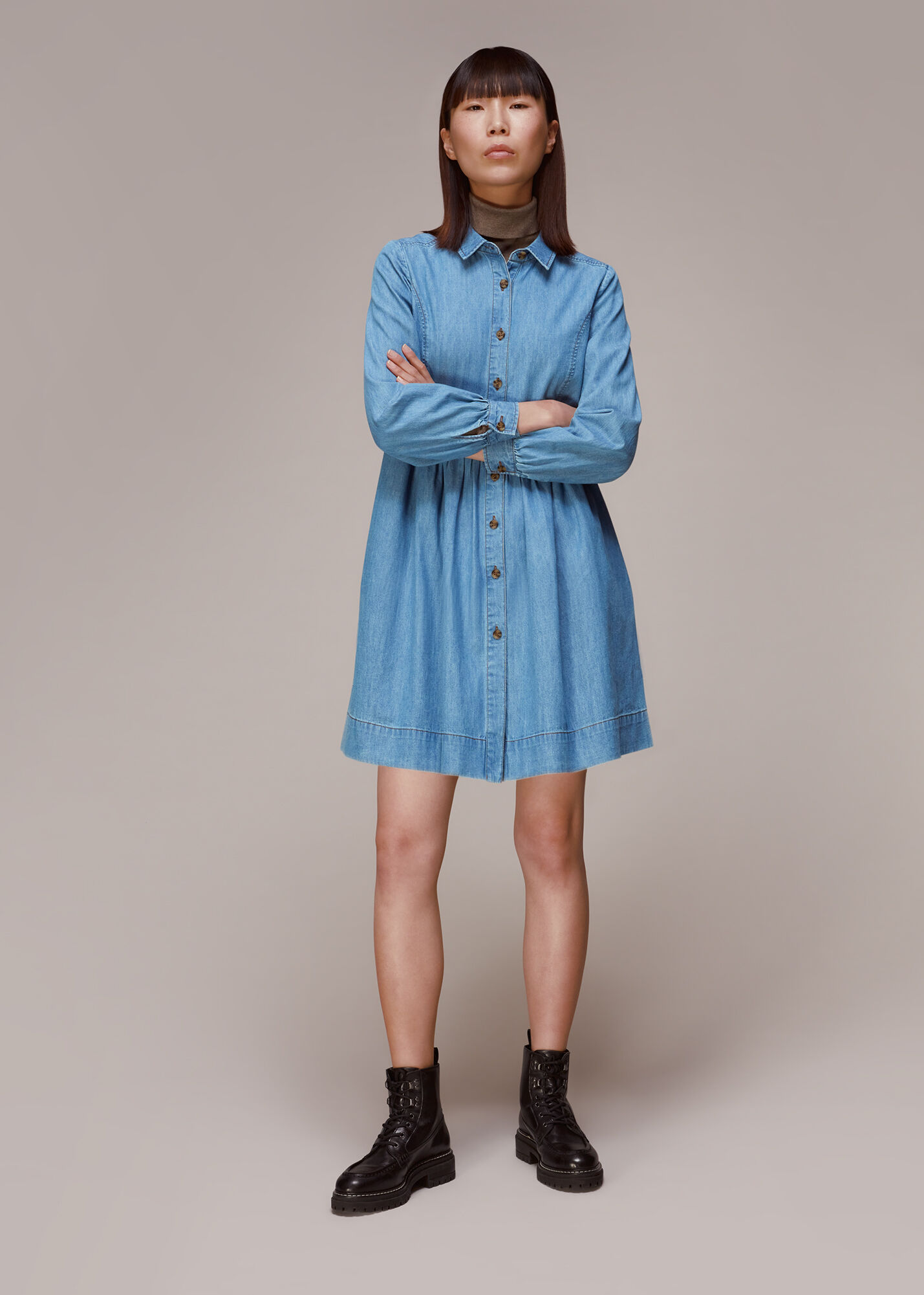 next chambray dress