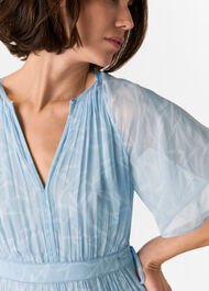 Bamboo Leaves Gathered Dress