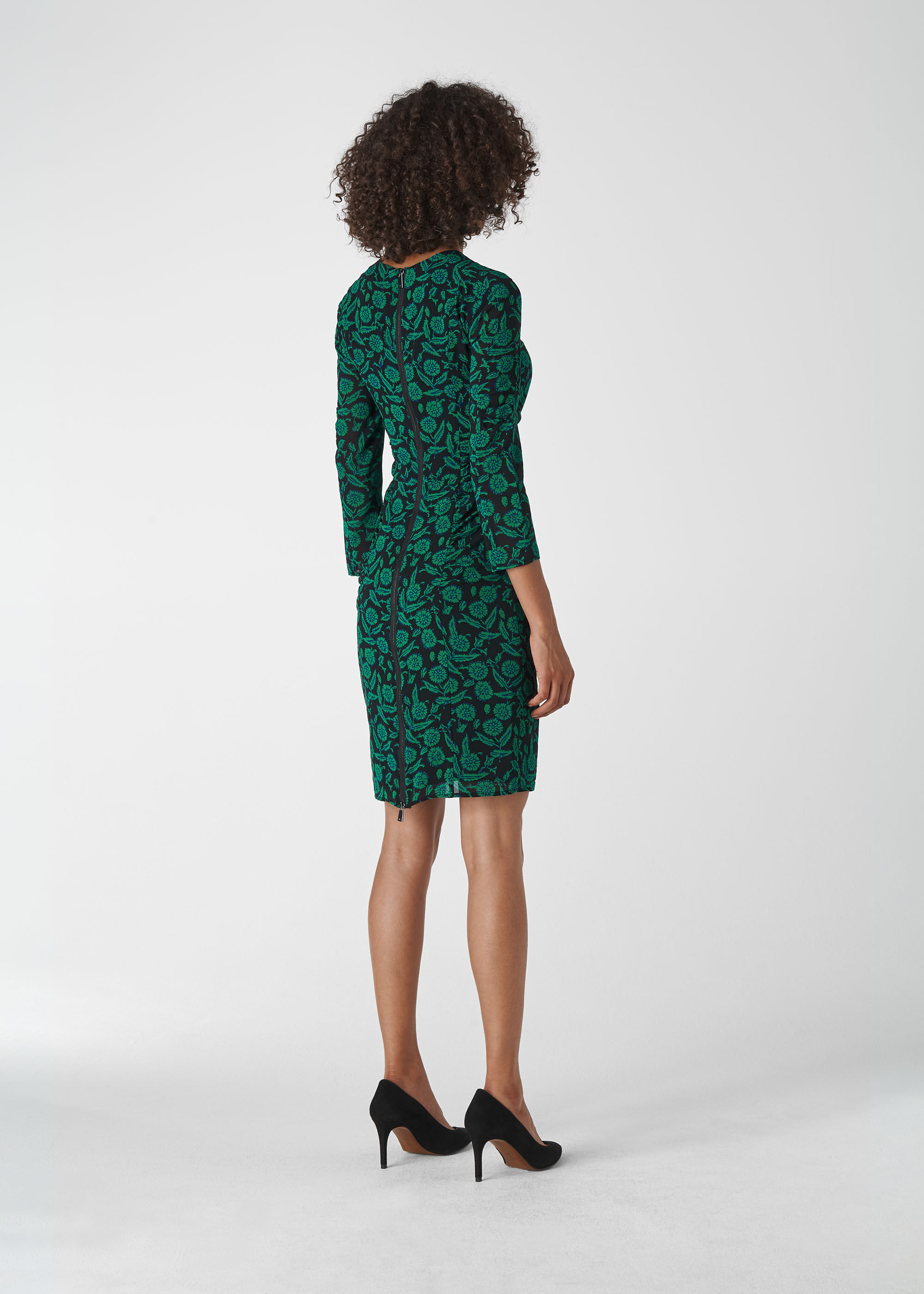whistles silk bodycon dress