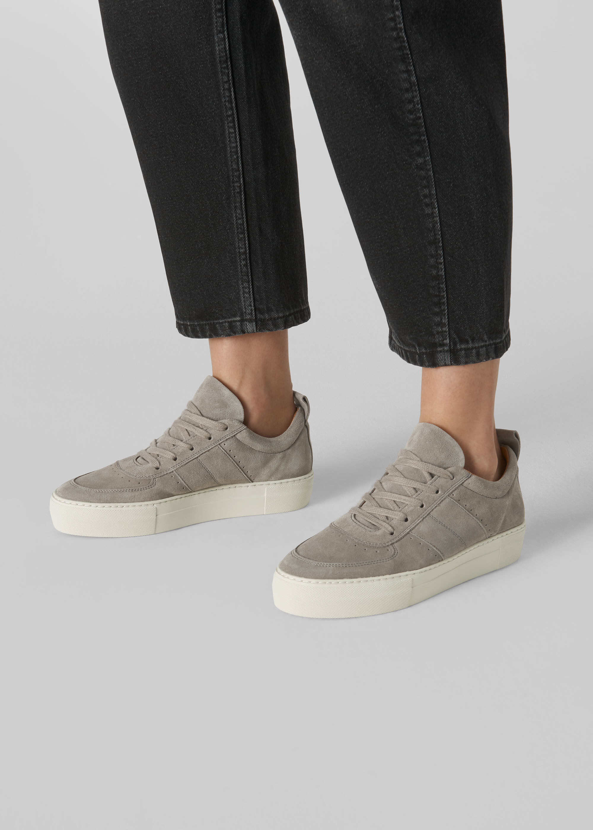 Grey Anna Deep Sole Trainer | WHISTLES 