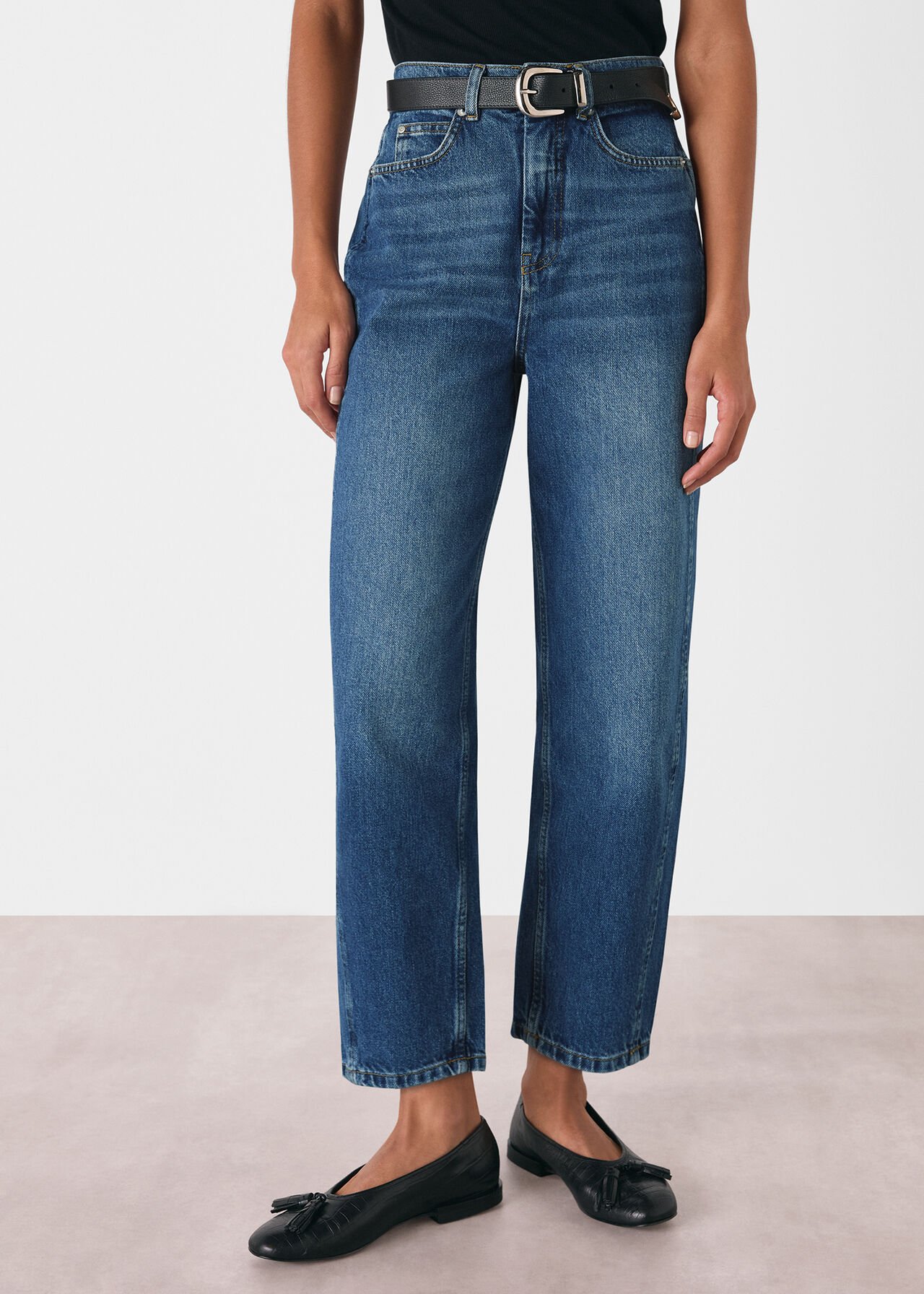 Whistles High Waist Barrel Leg Jean Whistles High Waist Barrel Leg Jean