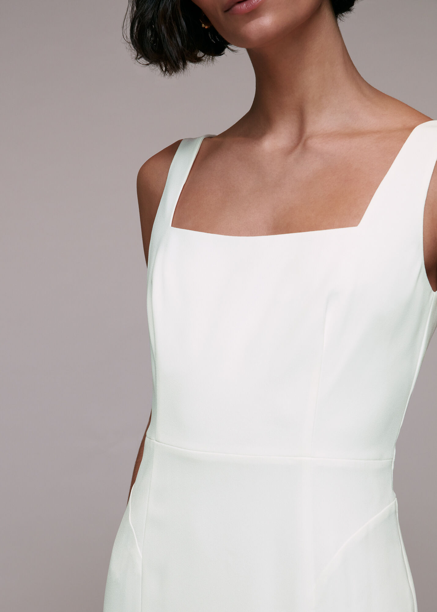 Ivory Mia Square Neck Wedding Dress WHISTLES