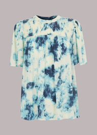 Tie Dye Textured Blouse