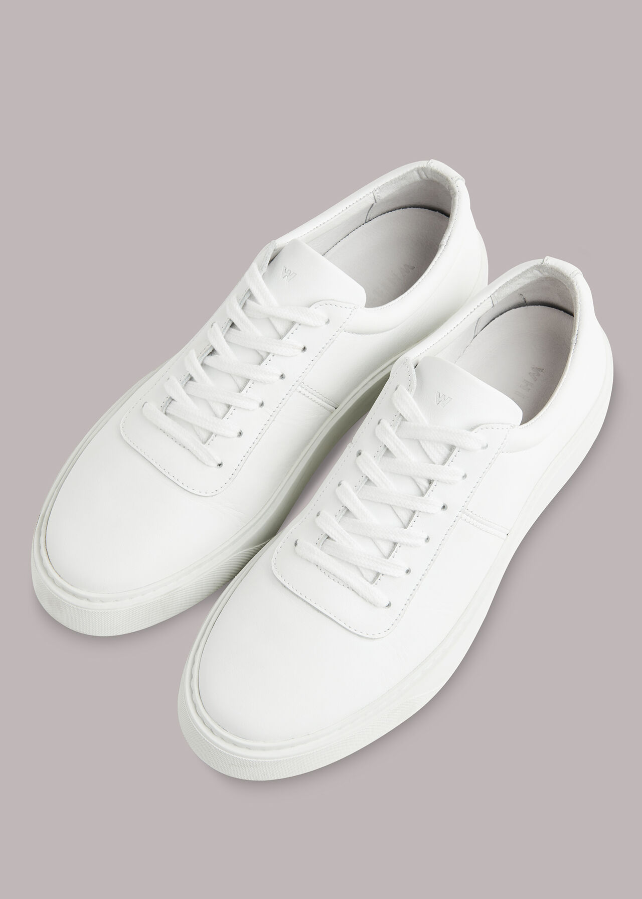 White Kalie Deep Sole Trainer | WHISTLES | Whistles UK