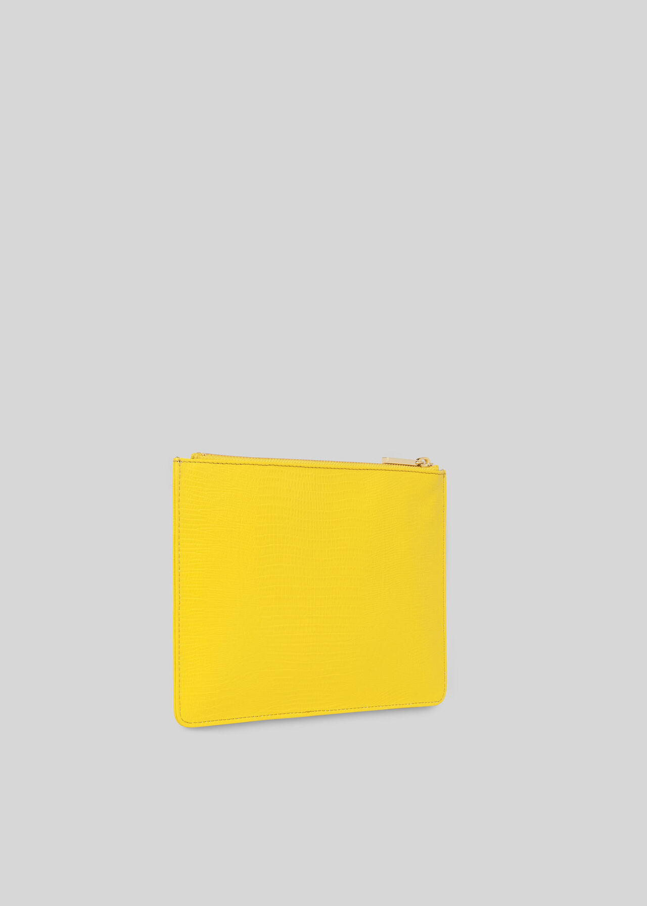 Shiny Lizard Small Clutch Yellow