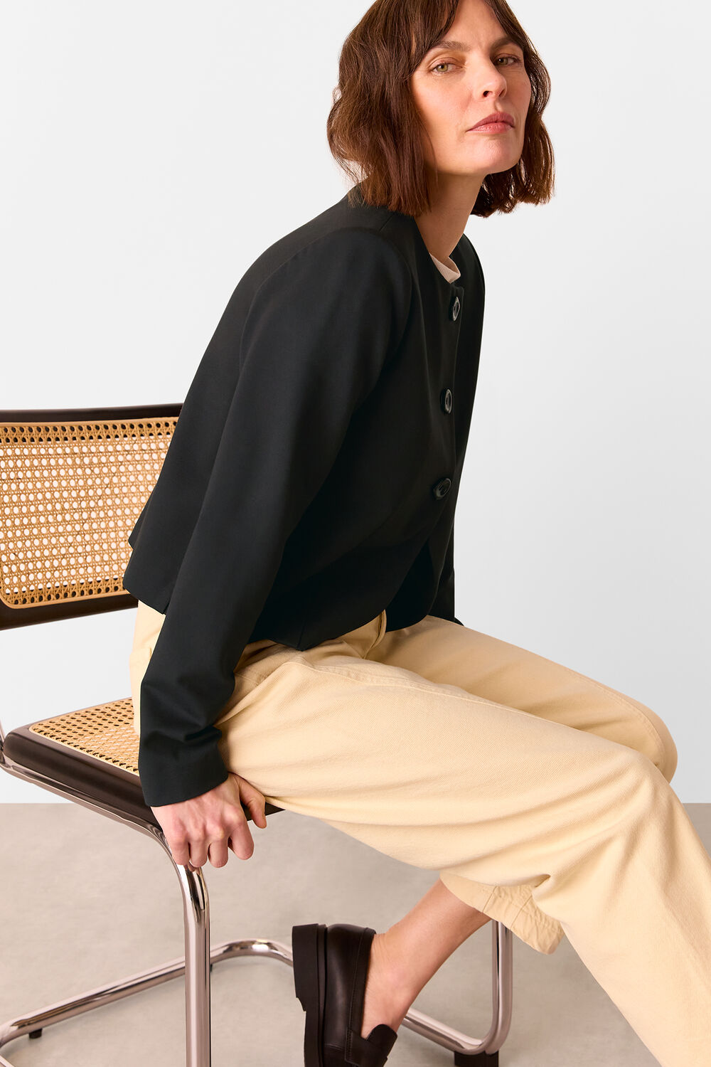 Anne Ponte Button Jacket