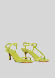 Milana Asymmetric Sandal Lime