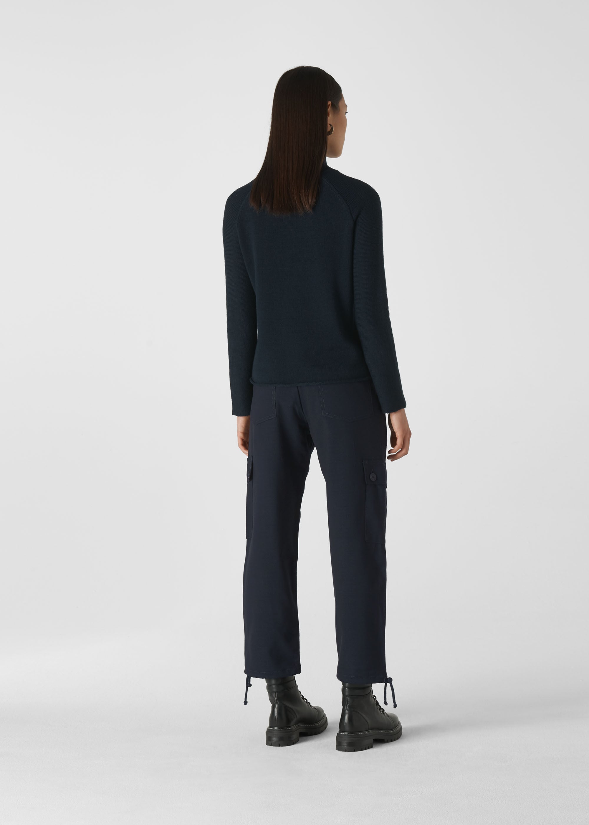 Navy Steffi Utility Cargo Trouser 