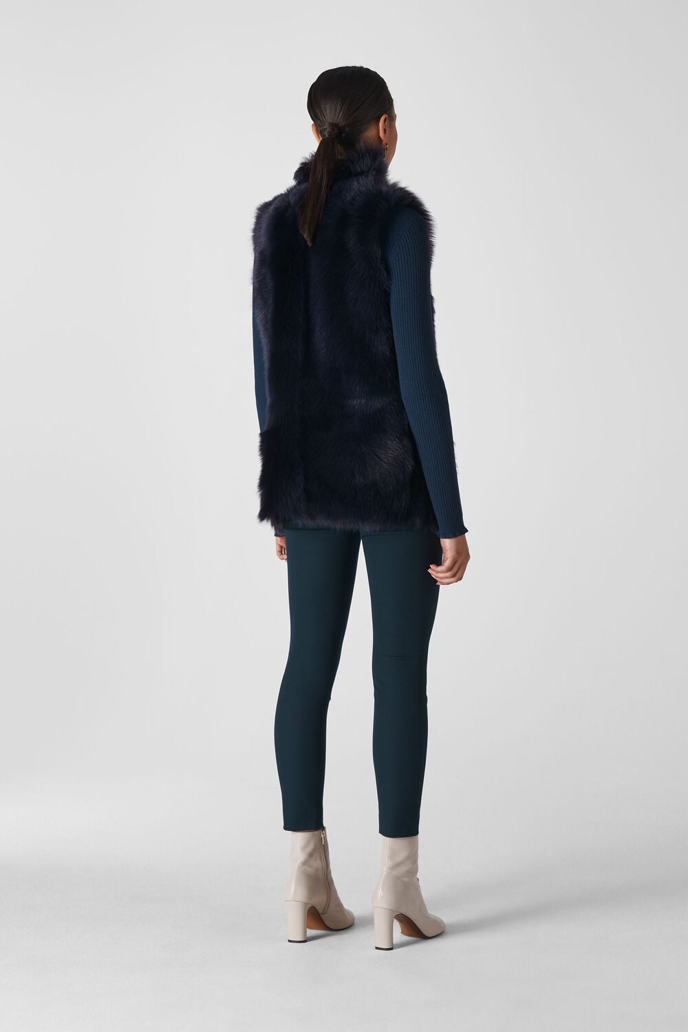 Longline Sheepskin Gilet