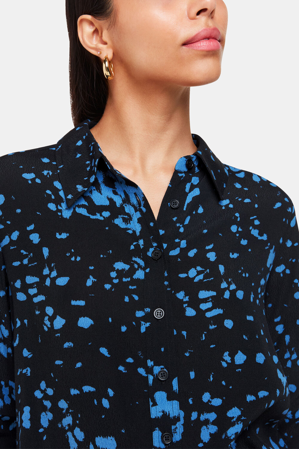 Smudged Spot Print Shirt