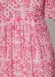 Abstract Batik Midi Dress