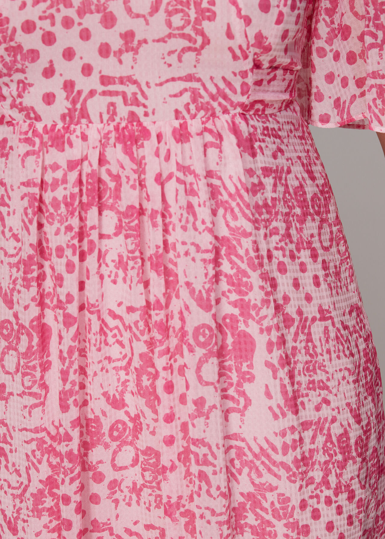 Abstract Batik Midi Dress