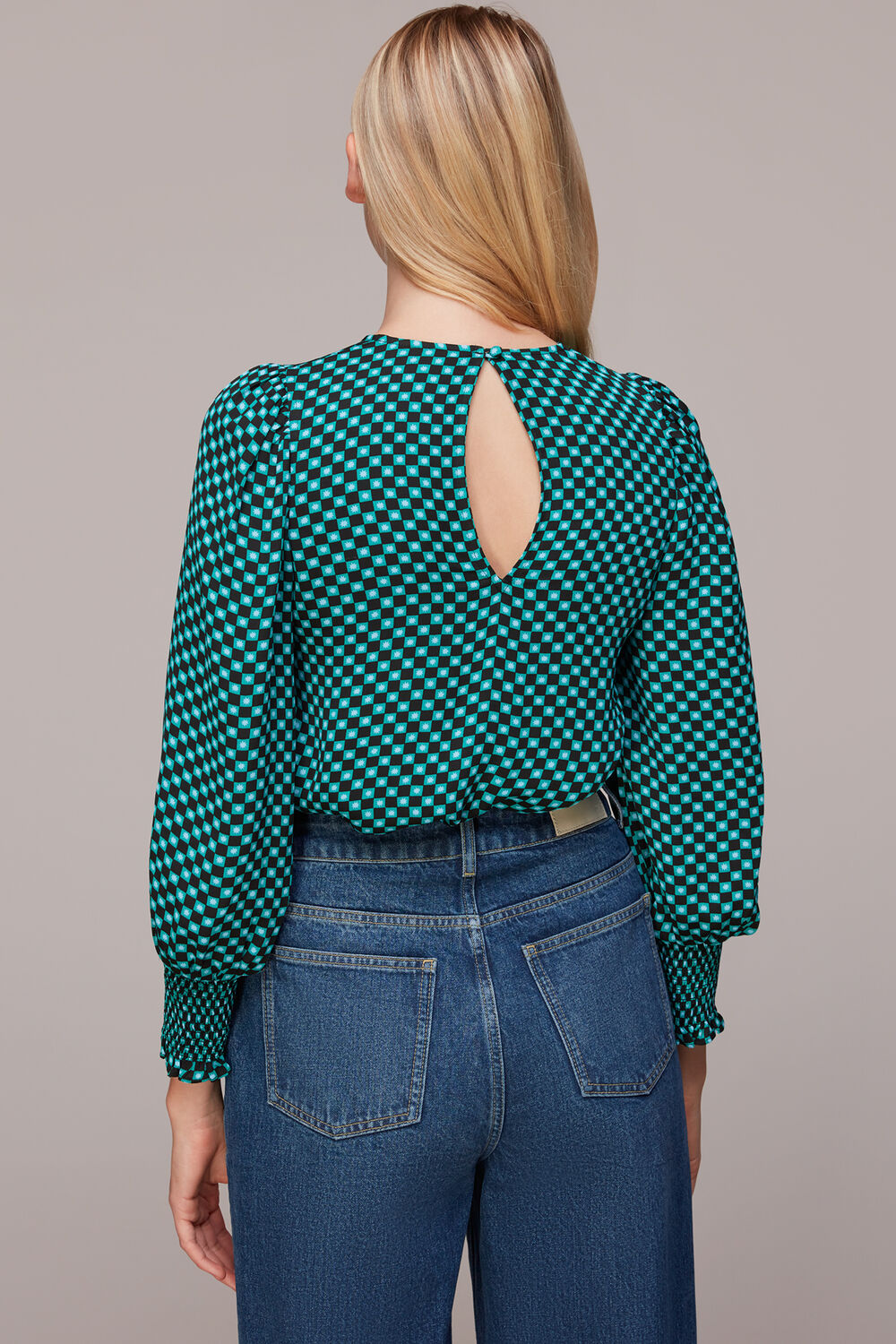 Multicolour Star Check Tessa Top