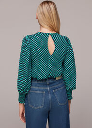 Star Check Tessa Top