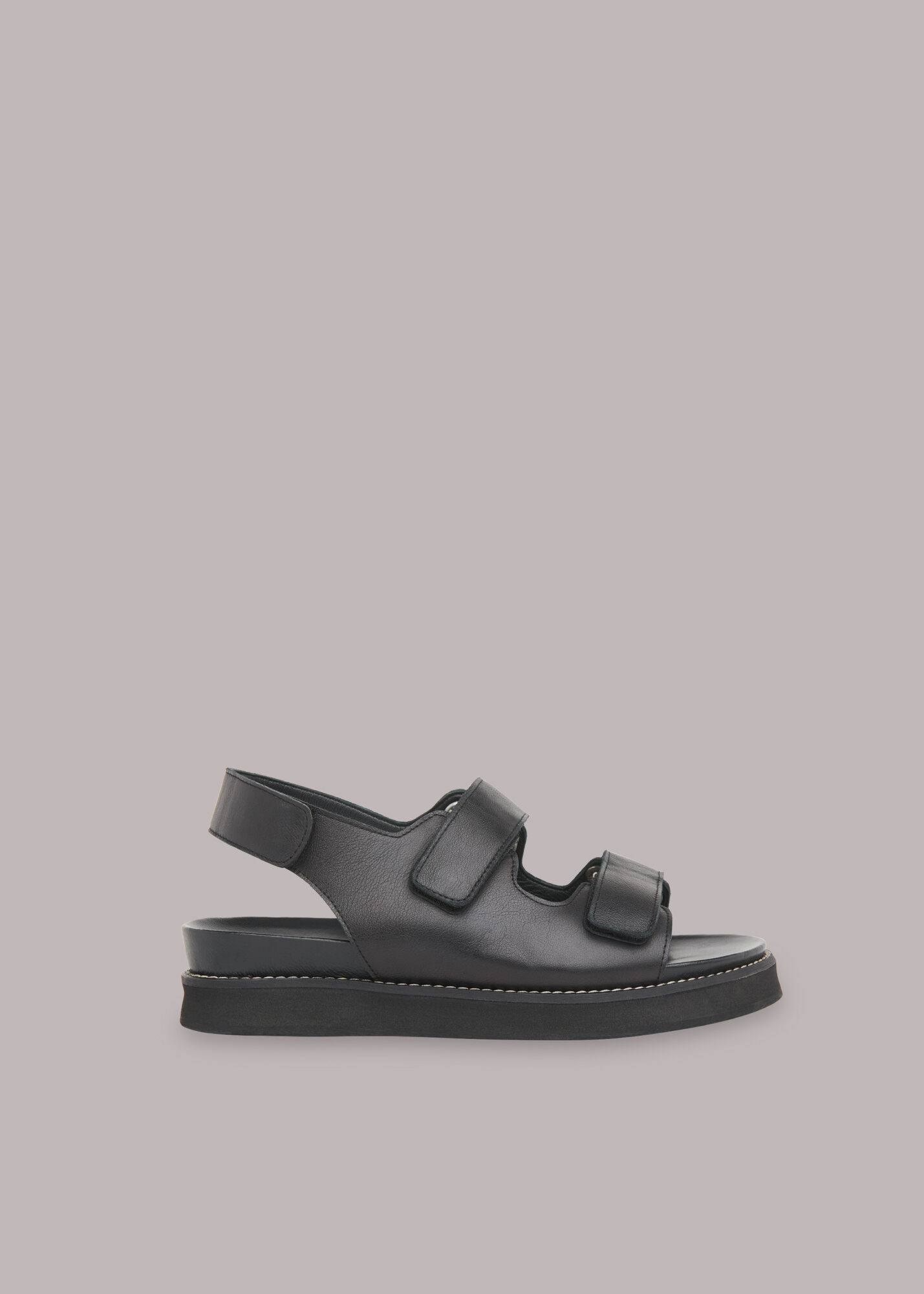 Black Rocco Velcro Sandal WHISTLES
