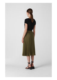 Kitty Pleated Satin Skirt