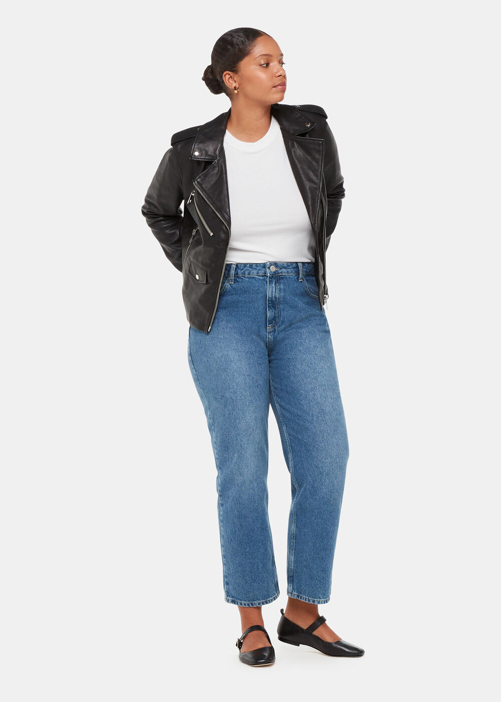 Black Agnes Leather Jacket Black