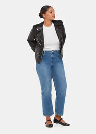 Black Agnes Leather Jacket Black