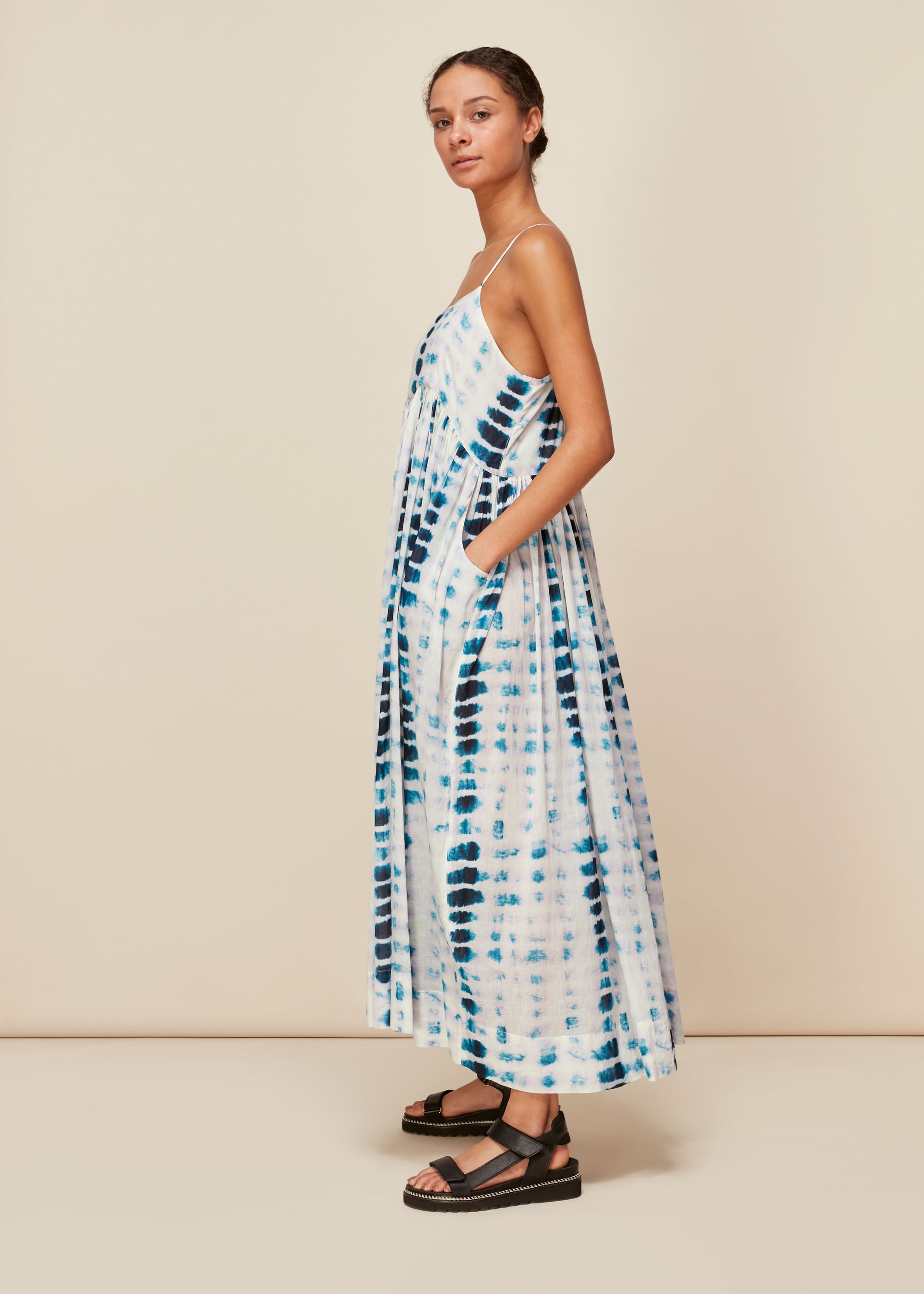 Shes A Beauty - Red Tie Dye Maxi Dress – DLSB