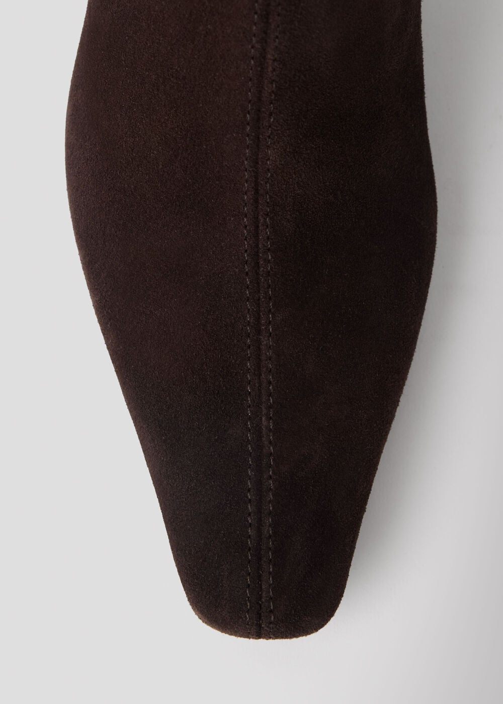 Kitten Heel Suede Ankle Boot